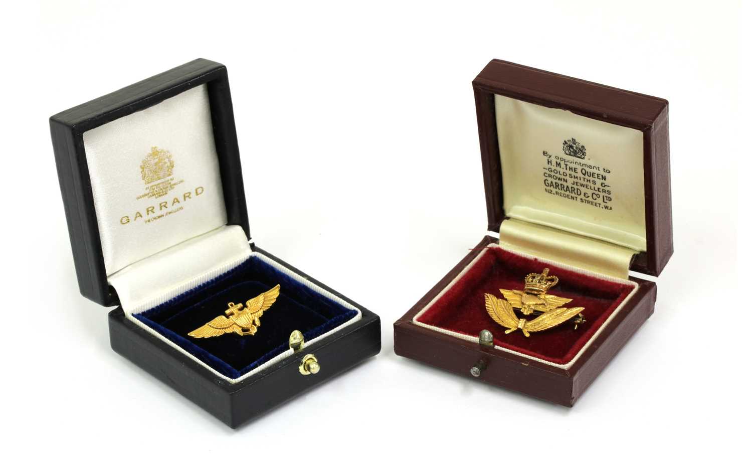 Lot 53 - A 9ct gold enamel RAF brooch, by Garrard & Co.