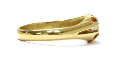 Lot 1005 - An 18ct gold single stone diamond ring