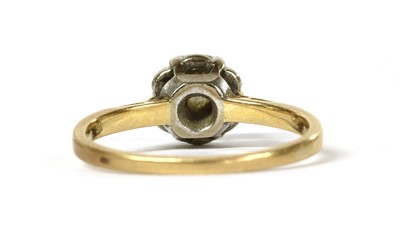 Lot 100 - A gold single stone diamond ring
