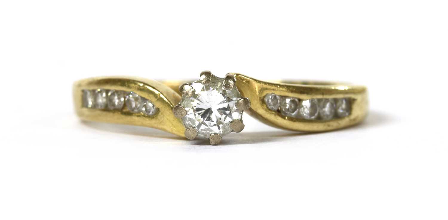 Lot 93 - An 18ct gold diamond ring