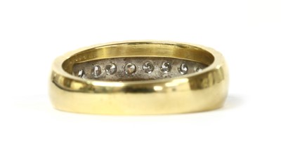 Lot 60 - A gold diamond half eternity ring
