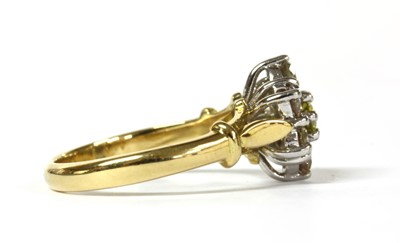Lot 69 - An 18ct gold diamond cluster ring