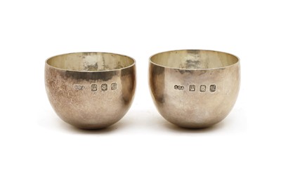 Lot 6 - A pair of Britannia silver tumbler cups