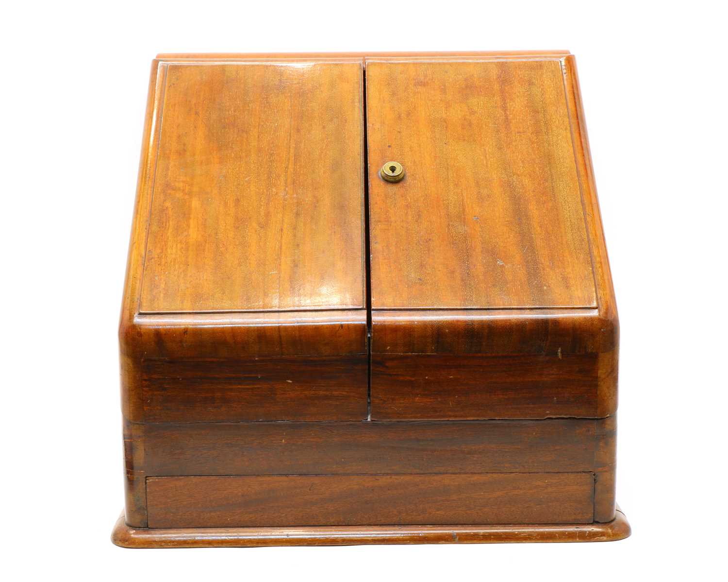 Lot 47 - An Edwardian mahogany stationary cabinet