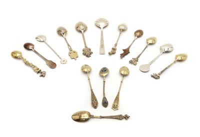 Lot 12 - A collection of silver souvenir spoons