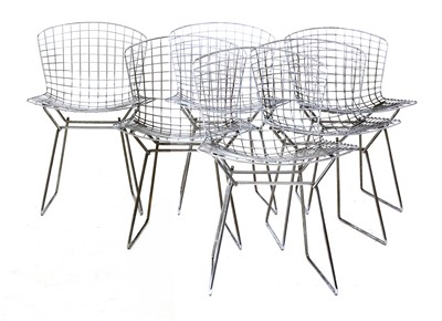 Lot 348 - Six wire chairs