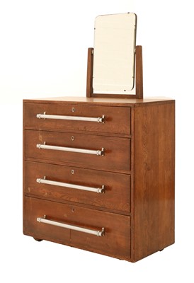 Lot 298 - An Art Deco oak dressing chest