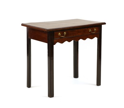 Lot 297 - Early George III mahogany side table