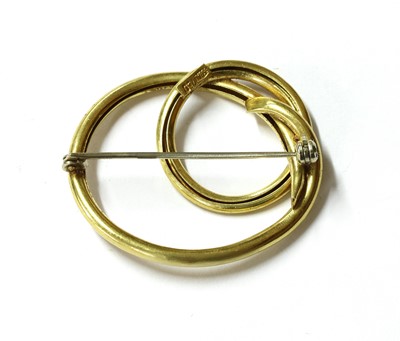 Lot 76 - An Italian gold enamel hollow brooch