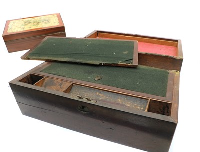 Lot 65 - A collection of five 19th century writing slopes