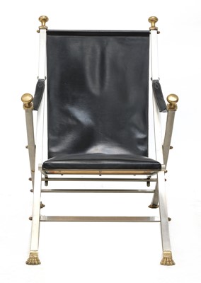 Lot 569 - A campaign chair