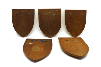 Lot 40 - A collection of twelve heraldic plaques