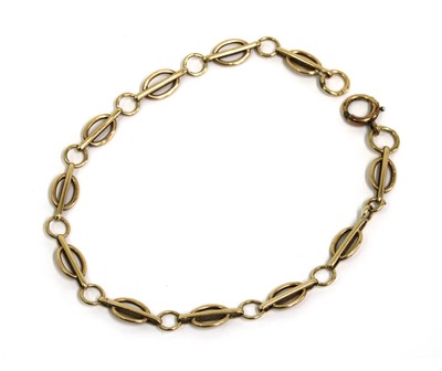 Lot 1412 - A 9ct gold bracelet, by Smith & Pepper