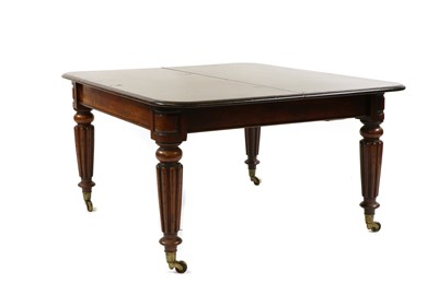 Lot 313 - A late Regency mahogany extending dining table in the manner of Gillow