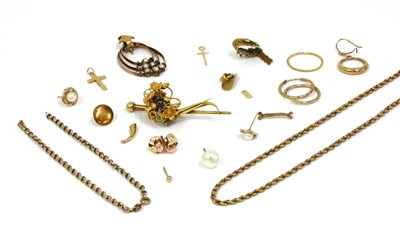 Lot 363 - A quantity of gold jewellery