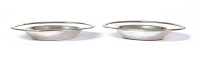 Lot 429 - A pair of George III sterling silver oval bonbon dishes