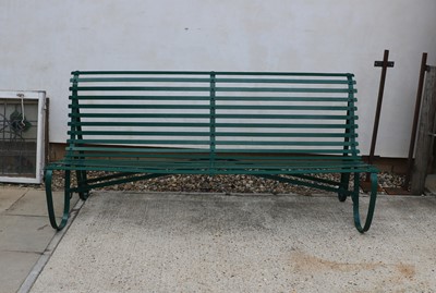Lot 333 - An iron garden bench