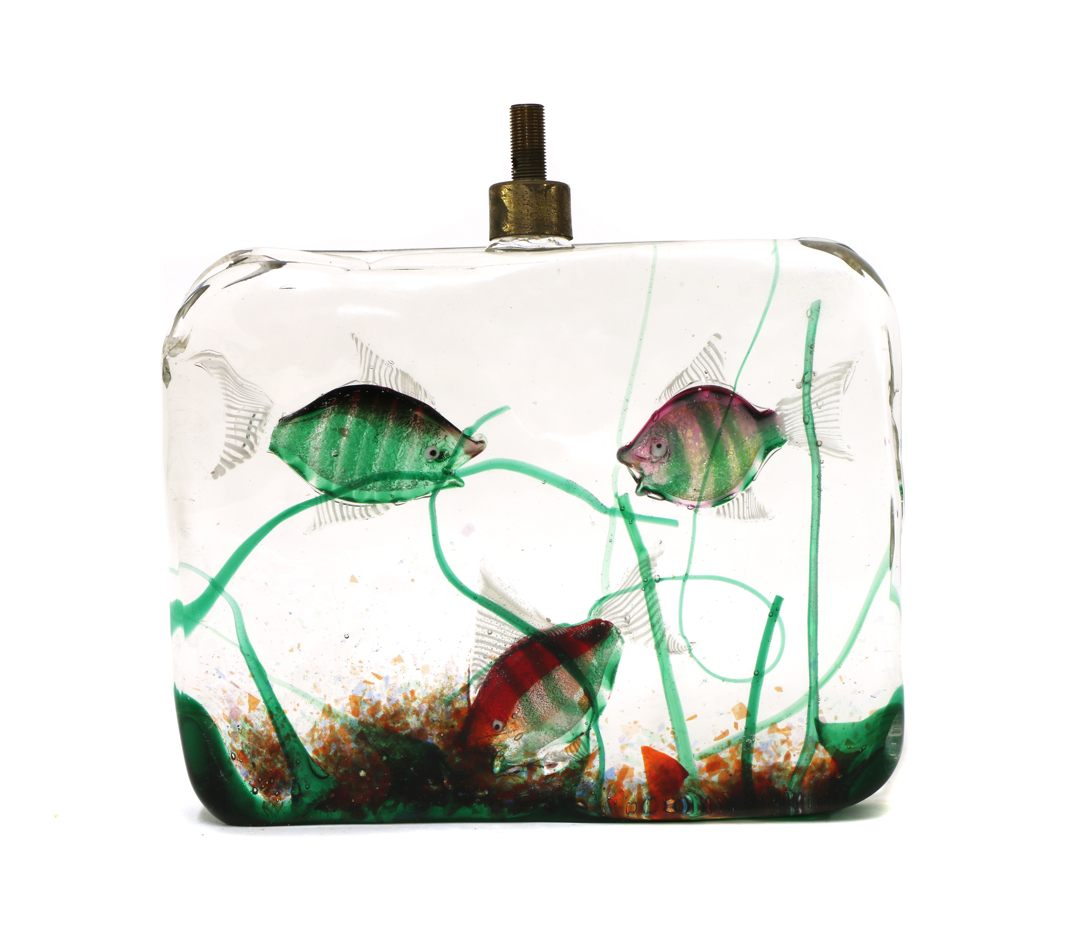 Lot 457 A Murano Cenedese glass 'Aquarium' lamp,