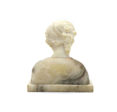 Lot 59 - An Italian carved marble and alabaster bust
