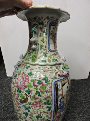 Lot 150 - A Chinese Canton famille rose vase