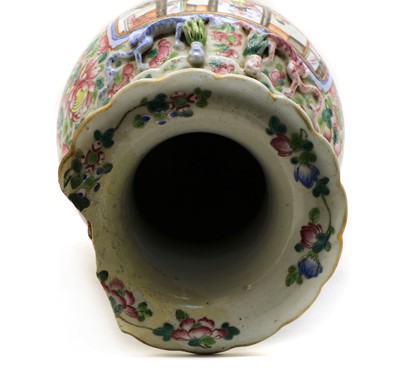 Lot 150 - A Chinese Canton famille rose vase