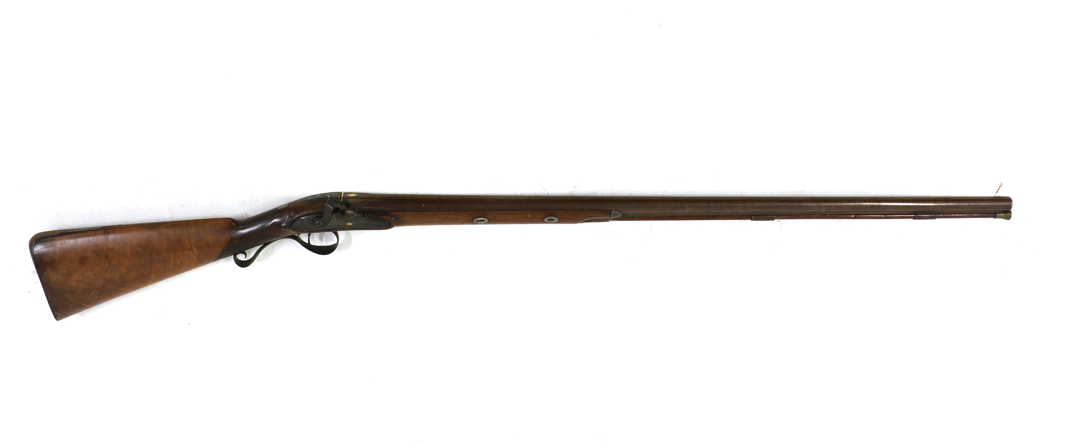 Lot 30 A Henry Nock muzzleloaded percussion musket,