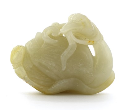 Lot 365 - A Chinese jade carving