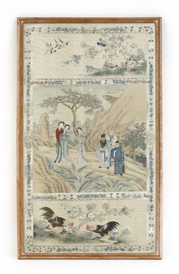 Lot 130 - A Chinese gouache painting