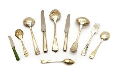 Lot 43 - A quantity of silver canteen flatware by Harrison Brothers & Howson Ltd