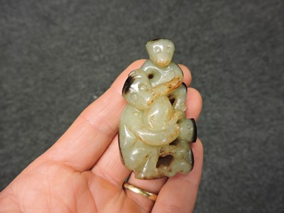 Lot 115 - A Chinese jade carving