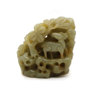 Lot 83 - A Chinese jade carving