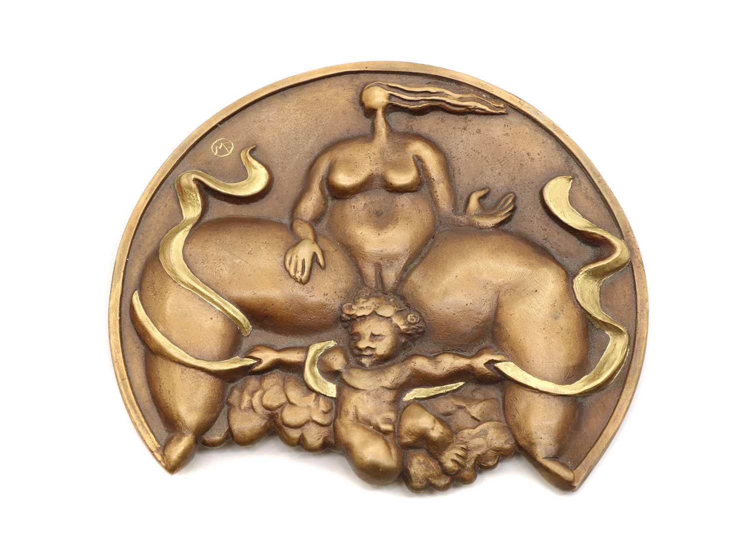 Lot 75 - A bronze medallion