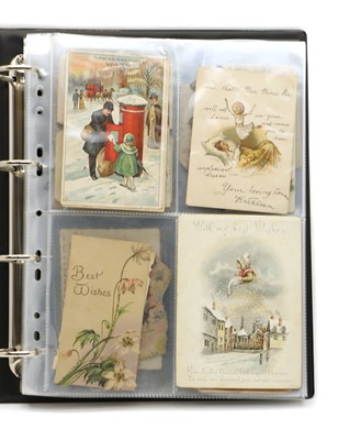 Lot 220 - Thirty postcards, birthday cards and Christmas cards