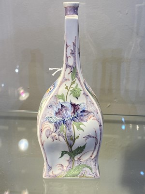 Lot 117 - A near pair of Rozenburg Den Haag twin-handled porcelain vases
