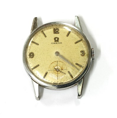 Lot 478 - A gentlemen's stainless steel Omega mechanical watch head