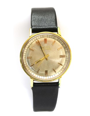 Lot 476 - A gentlemen's gold-plated Bulova 'Accutron' strap watch