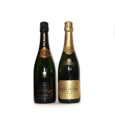 Lot 23 - Assorted champagne: Bollinger, Grande Annee, Ay, 1988, one bottle and one various other (2)