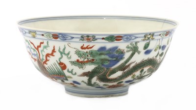 Lot 68 - A Chinese wucai bowl