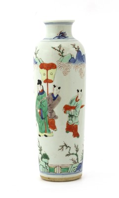 Lot 111 - A Chinese wucai vase