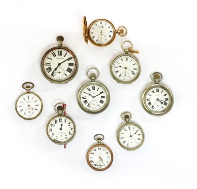 Lot 467 - A quantity of metal pocket watches