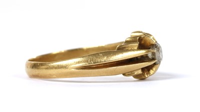Lot 1006 - An 18ct gold single stone diamond ring