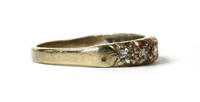 Lot 151 - An 18ct white gold diamond half eternity ring