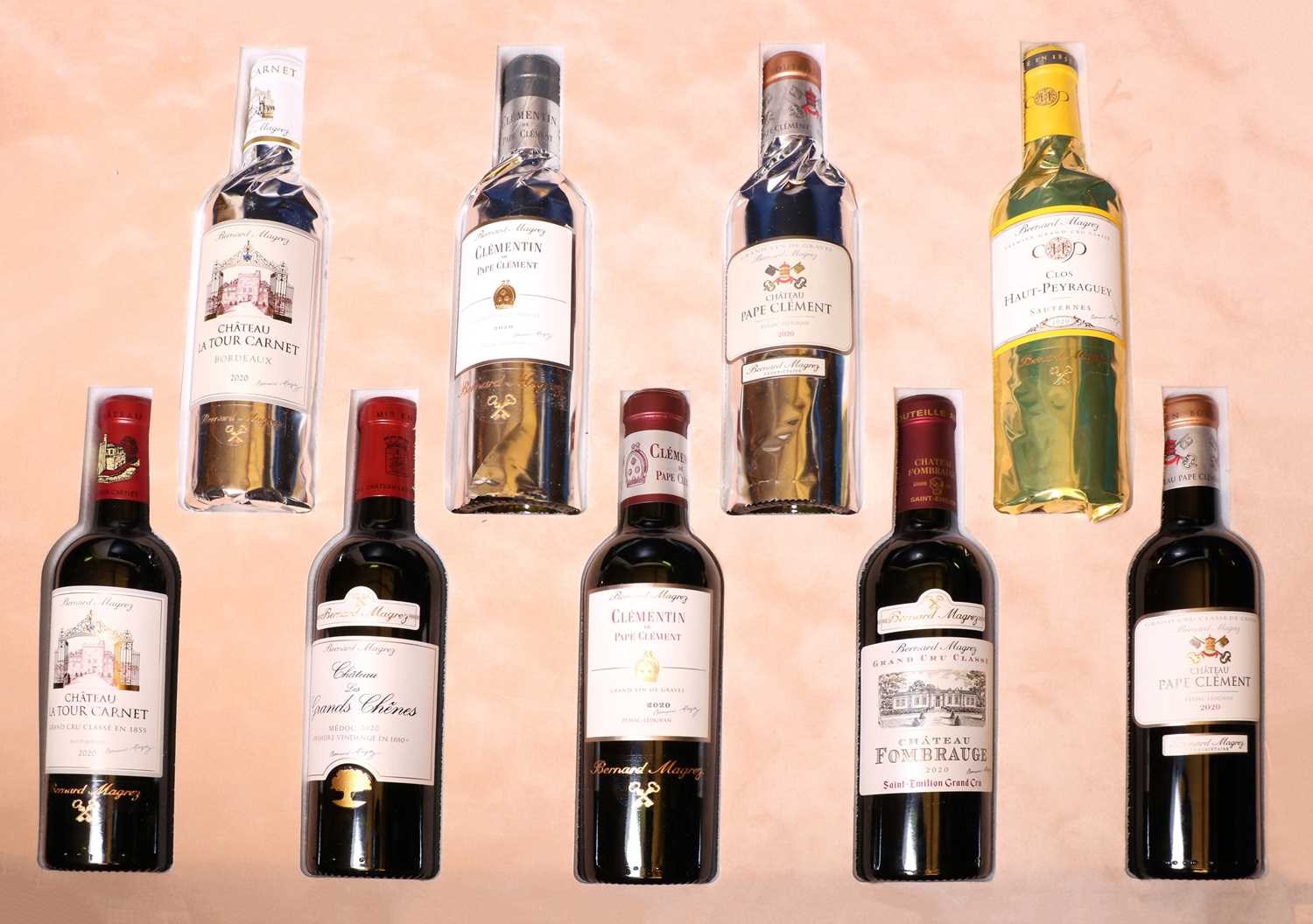 Lot 228 - A cased set of half bottles of 2020 Bernard Magrez wines, (9 half bottles, boxed)
