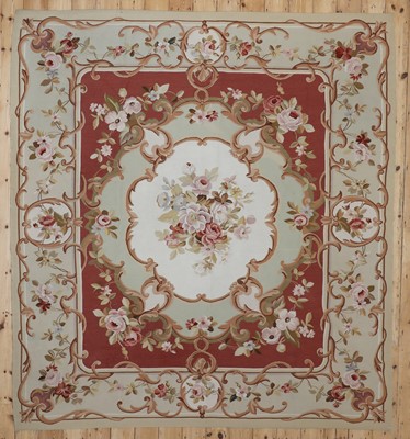 Lot 186 - An Aubusson-style flatweave carpet