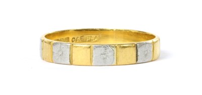 Lot 1112 - A 22ct gold wedding ring, by Cropp & Farr