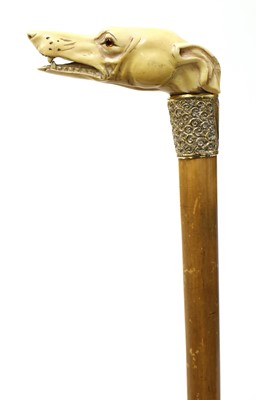 Lot 71 - A Victorian malacca walking stick