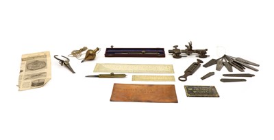 Lot 128 - Tools, including gauges and rules