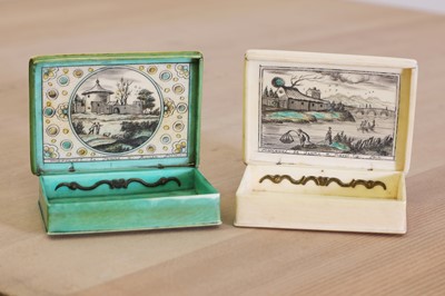 Lot 623 - Four Louis XV ivory gaming boxes