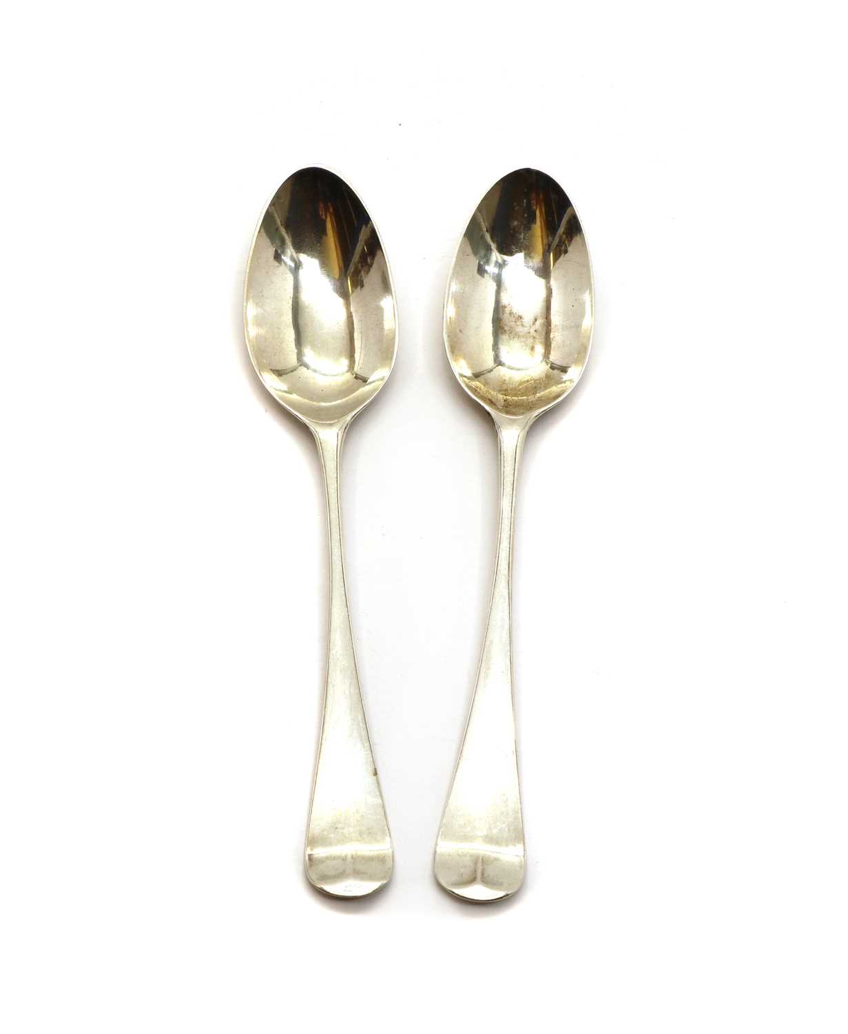 Lot 23 - Two 18th century silver teaspoons