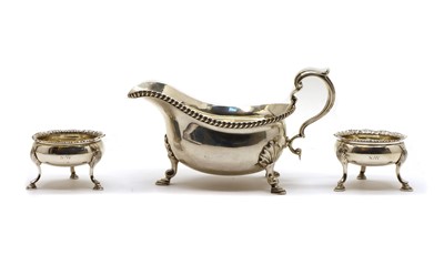 Lot 18A - A silver sauceboat